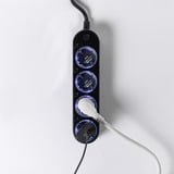 Shelly Power Strip Gen4 multiprise à 4 prises Noir, 4x prises, Wi-Fi, Bluetooth, Zigbee