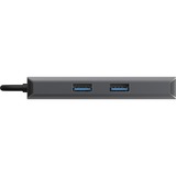 Sitecom 6 en 1 USB-C LAN Multiport Adapteur, Station d'accueil Gris