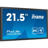 iiyama ProLite TF2238MSC-B1 21.5" Moniteur tactile Noir, 1x DisplayPort, 1x HDMI, 2x USB-A