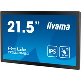 iiyama ProLite TF2238MSC-B1 21.5" Moniteur tactile Noir, 1x DisplayPort, 1x HDMI, 2x USB-A