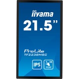 iiyama ProLite TF2238MSC-B1 21.5" Moniteur tactile Noir, 1x DisplayPort, 1x HDMI, 2x USB-A