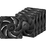 ARCTIC P12 Pro PST, Ventilateur de boîtier Noir, 5 pièces