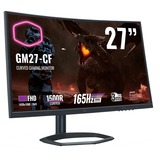 Cooler Master GM27-CF 27" Moniteur gaming incurvé  Gris foncé/Noir, 2x HDMI, DisplayPort, 165 Hz