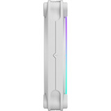 Fractal Design Momentum 12 RGB White, Ventilateur de boîtier Blanc, Connecteur PWM à 4 broches, ARGB Gen 2 (16 LED)