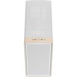 Fractal Design Summit Chalk White Solid boîtier midi tower Blanc/bois | 2x USB-A | 1x USB-C