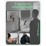 ICY BOX IB-MS622-T, Support de moniteur Noir