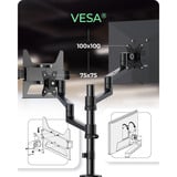 ICY BOX IB-MS622-T, Support de moniteur Noir