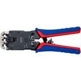 KNIPEX Pince à sertir pour fiches Western Bleu/Rouge, RJ 10/11/12/45