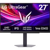 LG UltraGear 27G810A-B 27" 4K UHD Moniteur gaming  Noir, 2x HDMI, DisplayPort, USB, 180 Hz / 360 Hz