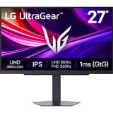 LG UltraGear 27G810A-B 27" 4K Ultra HD Moniteur gaming Noir, 1x DisplayPort, 2x HDMI, 2x USB-A, 180 Hz / 360 Hz