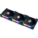 Lian Li UNI FAN SL120V2 Triple Pack, Ventilateur de boîtier Noir, LED RGB, connecteur de ventilateur PWM à 4 broches, contrôleur inclus.