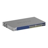 Netgear Commutateur intelligent Gigabit PoE+ 24 ports avec 4 ports SFP, Switch Gris, 10G, gestion intelligente