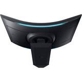 SAMSUNG S55CG97WNU Mini LED Odyssey Ark G97NC 55" 4K UHD Moniteur gaming incurvé  Noir, 165 Hz, HDMI, DisplayPort, USB, Audio, WLAN, AMD FreeSync, Tizen