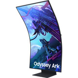 Samsung Odyssey Ark G97NC 55" 4K UHD Moniteur gaming incurvé  Noir, 3x HDMI, DisplayPort, 2x USB-A, 2x USB-B, 2x USB-C, Wi-Fi 5, BT, RJ-45, 165 Hz