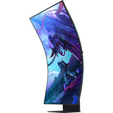 Samsung S55CG97WNU Mini LED Odyssey Ark G97NC 55" 4K UHD Moniteur gaming incurvé  Noir, 165 Hz, HDMI, DisplayPort, USB, Audio, WLAN, AMD FreeSync, Tizen