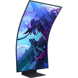 Samsung S55CG97WNU Mini LED Odyssey Ark G97NC 55" 4K UHD Moniteur gaming incurvé  Noir, 165 Hz, HDMI, DisplayPort, USB, Audio, WLAN, AMD FreeSync, Tizen