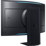 Samsung S55CG97WNU Mini LED Odyssey Ark G97NC 55" 4K UHD Moniteur gaming incurvé  Noir, 165 Hz, HDMI, DisplayPort, USB, Audio, WLAN, AMD FreeSync, Tizen