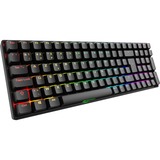 Sharkoon SKILLER SGK50 S2 RGB clavier gaming mécanique Noir, Layout BE (AZERTY), Gateron Red, 96%, Hot-swappable