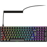 Sharkoon SKILLER SGK50 S2 RGB clavier gaming mécanique Noir, Layout BE (AZERTY), Gateron Red, 96%, Hot-swappable
