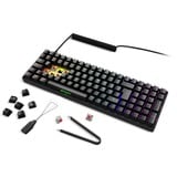 Sharkoon SKILLER SGK50 S2 RGB clavier gaming mécanique Noir, Layout BE (AZERTY), Gateron Red, 96%, Hot-swappable