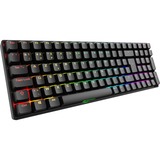 Sharkoon SKILLER SGK50 S2, clavier gaming Noir, Layout BE, Gateron Red, LED RGB, Hot-swappable