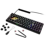 Sharkoon SKILLER SGK50 S2, clavier gaming Noir, Layout BE, Gateron Red, LED RGB, Hot-swappable