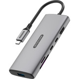 Sitecom Adaptateur multiport USB-C 5 en 1, Station d'accueil Gris
