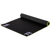 Trak Racer Tapis de sol Premium en néoprène Sim Rig RGB, Tapis de protection Noir/Rouge