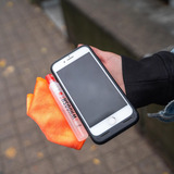 Whoosh! Screen Wash Kit - Pocket, Bundle Blanc/Orange, 8 ml, chiffon microfibre antimicrobien