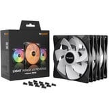 be quiet! Light Wings LX PWM 140mm Inversé ventilateurs de boîtier RGB  Noir, 3 pièces, 140 x 140 x 25 mm