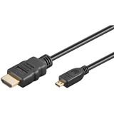 goobay High Speed HDMI > Micro-HDMI, Adaptateur Noir, 1,5 mètres, 4K