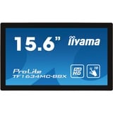 iiyama ProLite TF1634MC-B8X, Affichage public Noir, 39,6 cm (15.6"), 1920 x 1080 pixels, Full HD, LED, Noir