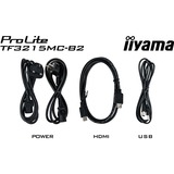 iiyama ProLite TF3215MC-B2 38" Moniteur tactile  Noir, VGA, HDMI, DisplayPort, tactile
