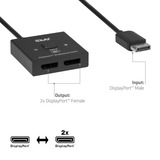 Club 3D DisplayPort 2-in-1 Bidirectional 8K Switch, Switch de DisplayPort Noir, 2x DisplayPort 1.4, 8K60Hz