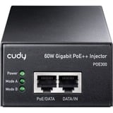 Cudy 60W Gigabit PoE+/PoE Injector, PoE-Injecteur Noir, POE300