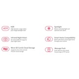 Foscam Foscam SD8P, 4K/8MP Dual-Band WiFi PTZ b, Module CA Blanc