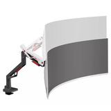 Neomounts ACE gaming DS70-256RD1 Bras de moniteur gaming, Support de moniteur Rouge/Noir, Ressort à gaz, Topfix, butée à 180°