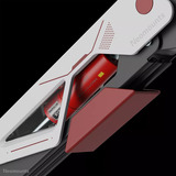 Neomounts ACE gaming DS70-256RD1 Bras de moniteur gaming, Support de moniteur Rouge/Noir, Ressort à gaz, Topfix, butée à 180°
