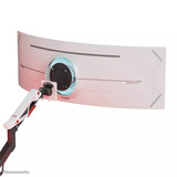 Neomounts ACE gaming DS70-256RD1 Bras de moniteur gaming, Support de moniteur Rouge/Noir, Ressort à gaz, Topfix, butée à 180°