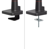 Neomounts ACE gaming DS70-256RD1 Bras de moniteur gaming, Support de moniteur Rouge/Noir, Ressort à gaz, Topfix, butée à 180°