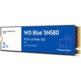 WD Blue SN580, 2 To SSD Bleu/Blanc, WDS200T3B0E, M.2 2280, PCIe Gen4 x4