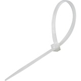 goobay Collier de serrage 400 x 7,5 mm, Serre-câble Transparent, 100 pièces