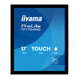 iiyama ProLite TF1734MC-B8X, Affichage public Noir, VGA, HDMI, DisplayPort, Touch