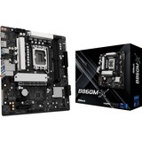 ASRock B860M-X carte mère socket 1851 Noir/Argent, RAID, 2.5 Gb-LAN, Sound, µATX