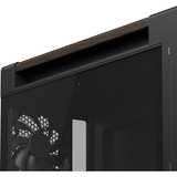 ASUS PROART PA602 WALNUT WOOD TG PWM MODERN BLACK boîtier big tower Marron/bois | 4x USB-A | 1x USB-C | Verre Trempé