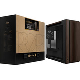 ASUS ProArt PA602 Wood Edition Retro Brown - Tempered Glass Panel boîtier big tower Marron/bois | 4x USB-A | 1x USB-C | Verre Trempé