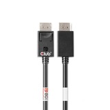 Club 3D DisplayPort 2.1 Bi-Directionnel Certifié VESA DP80, Câble 1,6 mètre