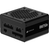 Corsair RM750e (2024), 750 Watt alimentation  Noir, 1x 12VHPWR, 1x PCIe, Gestion des câbles