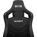 Next Level Racing ERS4 Elite Reclining Seat - Fabric & SIMAERO mesh edition, Siège gaming Noir