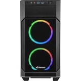 Sharkoon V1000 RGB boîtier midi tower Noir | 2x USB-A | RGB | Window